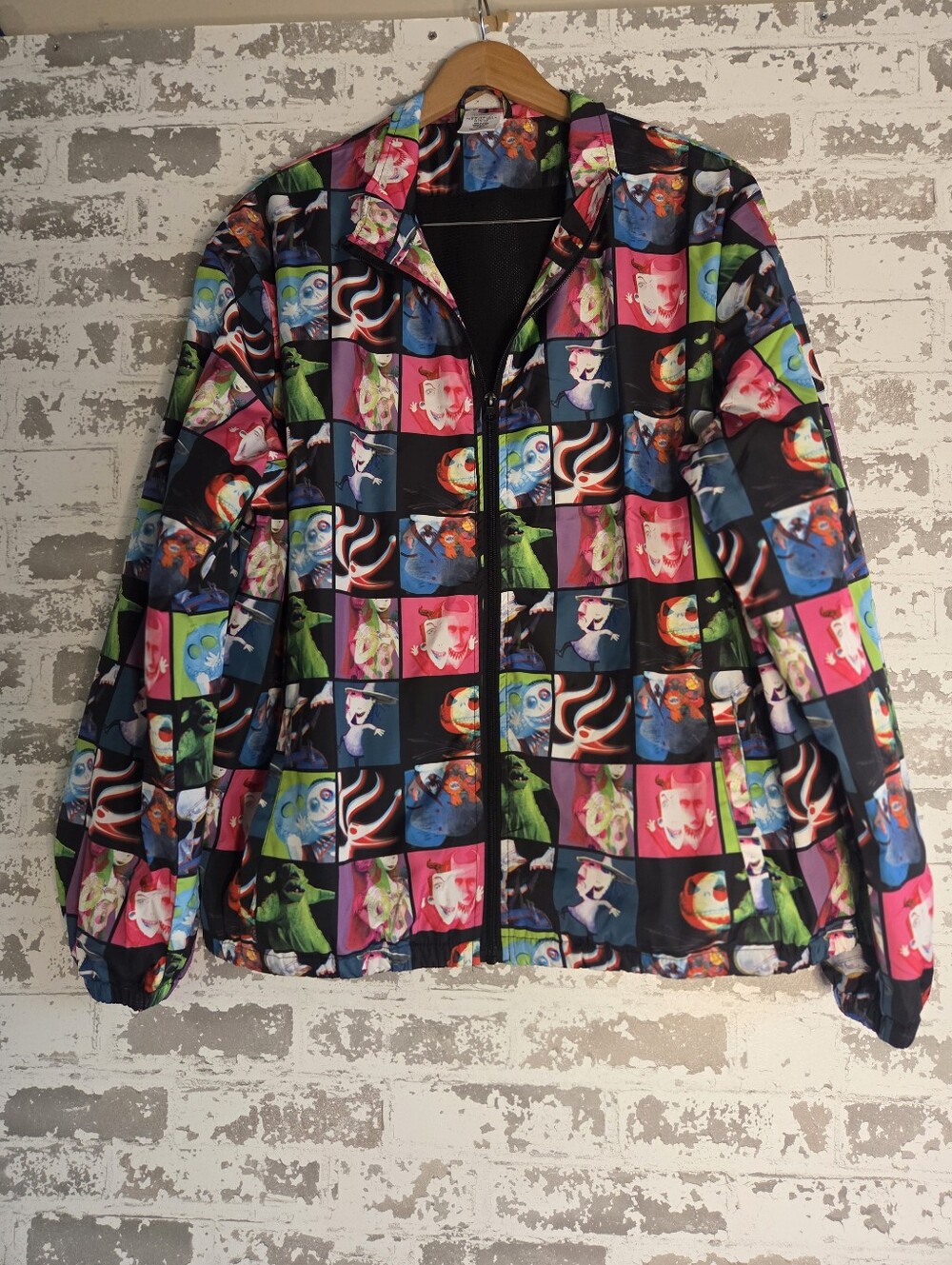 Disney Parks Nightmare Before Christmas Full Zip Windbreaker Jacket Large